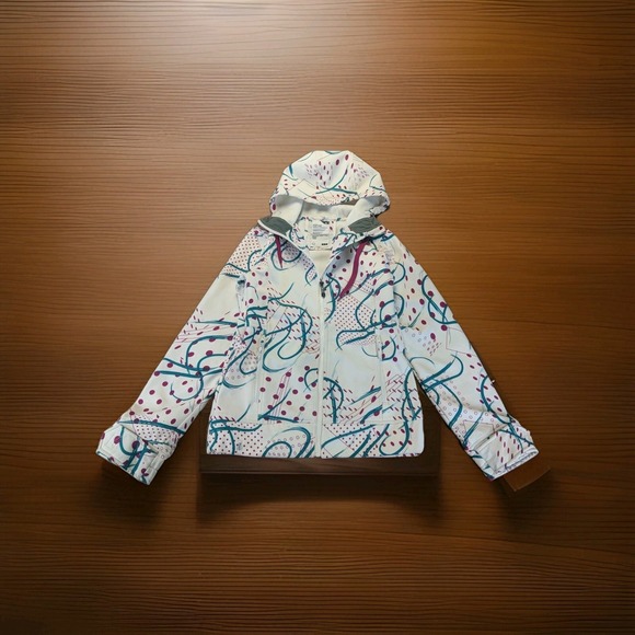 Empyre Exhibitionist White Geo 10K Softshell‎ Women's Ski Snowboard Jacket Small - Picture 1 of 12